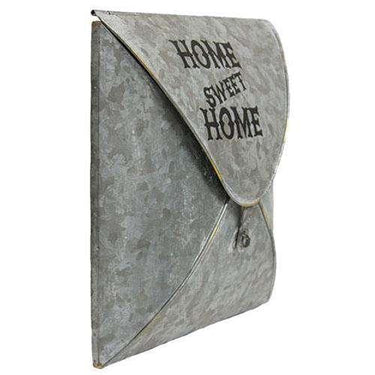 Home Sweet Home Galvanized Envelope Post Box - The Fox Decor